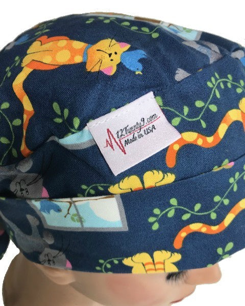 Morris and Blue Tie-Back Scrub Cap