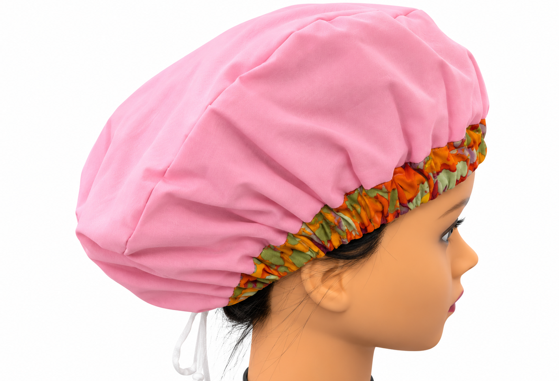 Reversible Bouffant Batik Scrub Cap